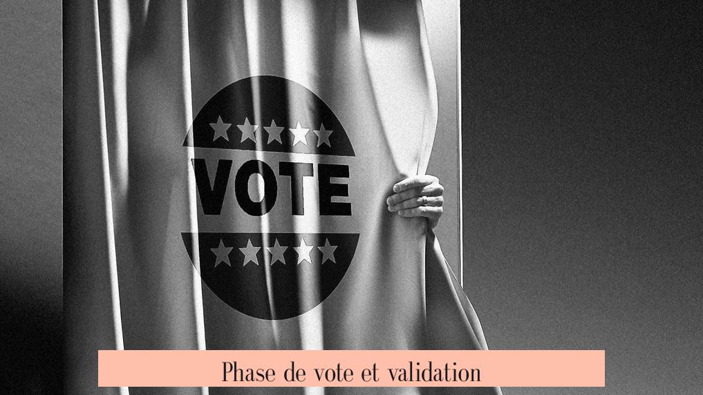 Phase de vote et validation