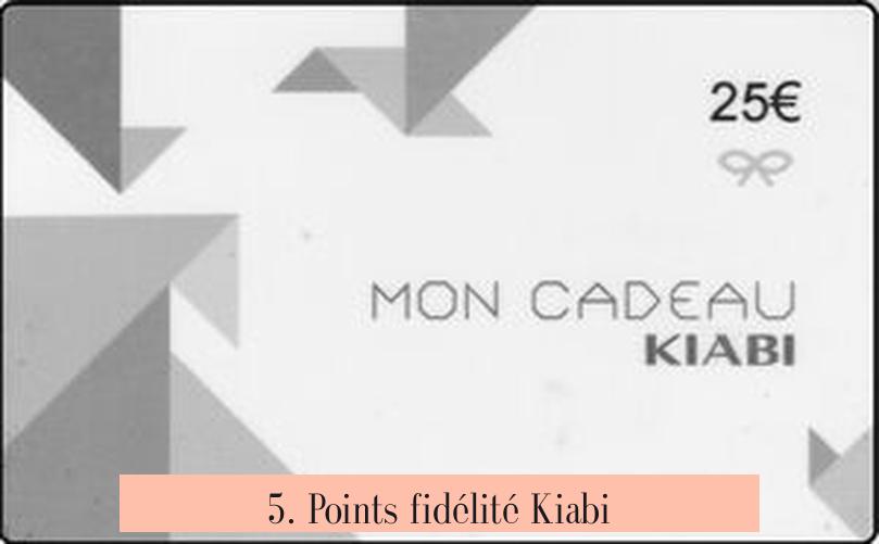 5. Points fidélité Kiabi