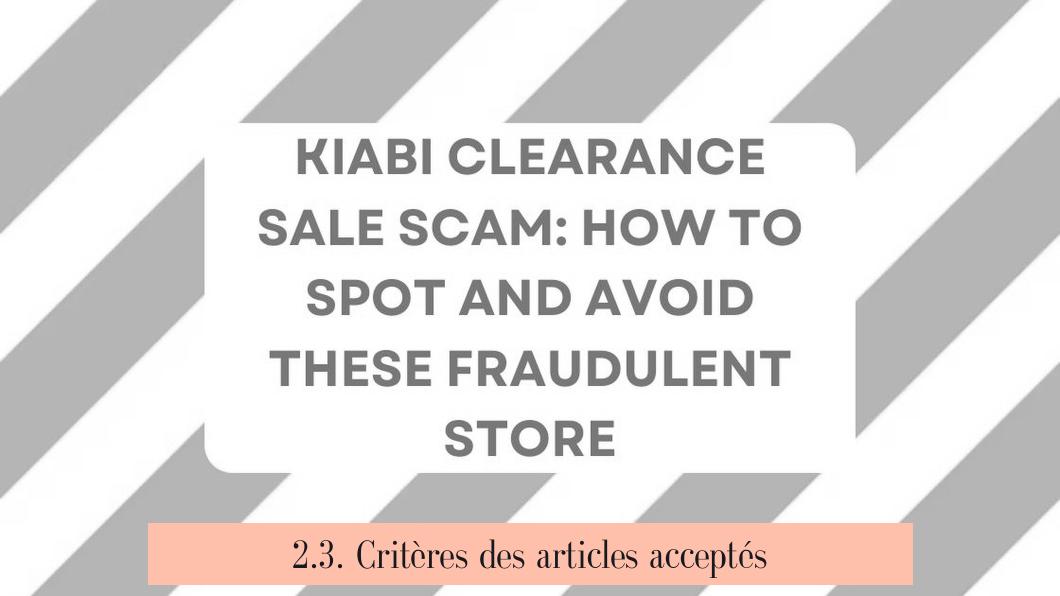 2.3. Critères des articles acceptés