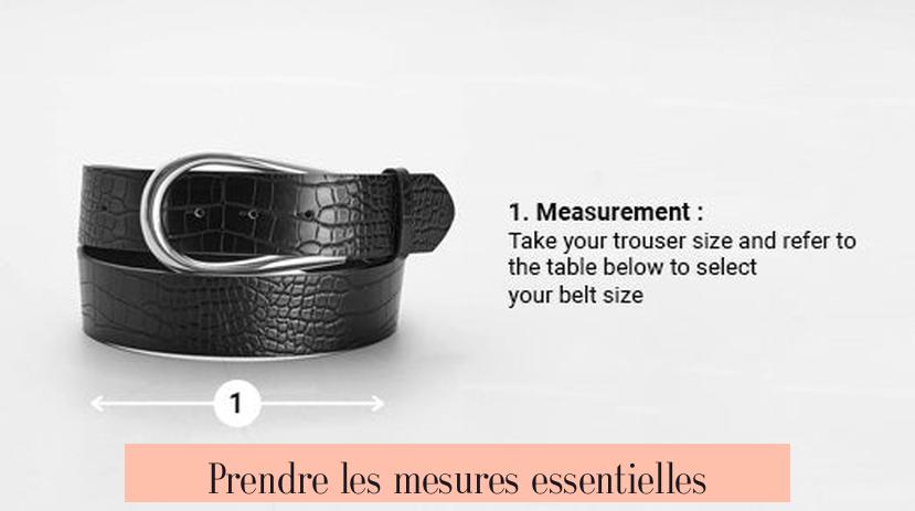 Prendre les mesures essentielles