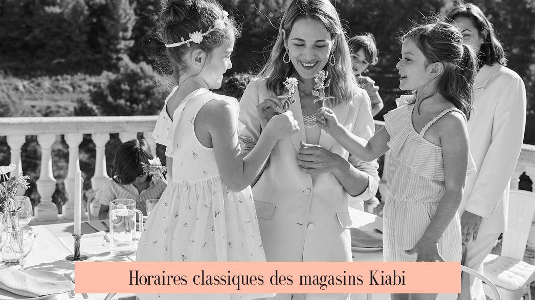 Horaires classiques des magasins Kiabi