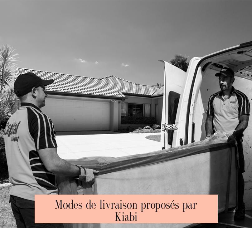 Modes de livraison proposés par Kiabi