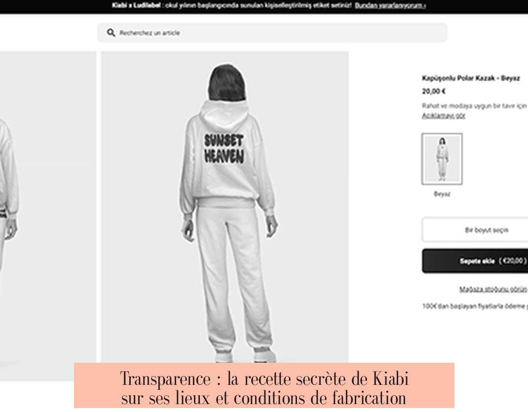 Transparence : la recette secrète de Kiabi sur ses lieux et conditions de fabrication