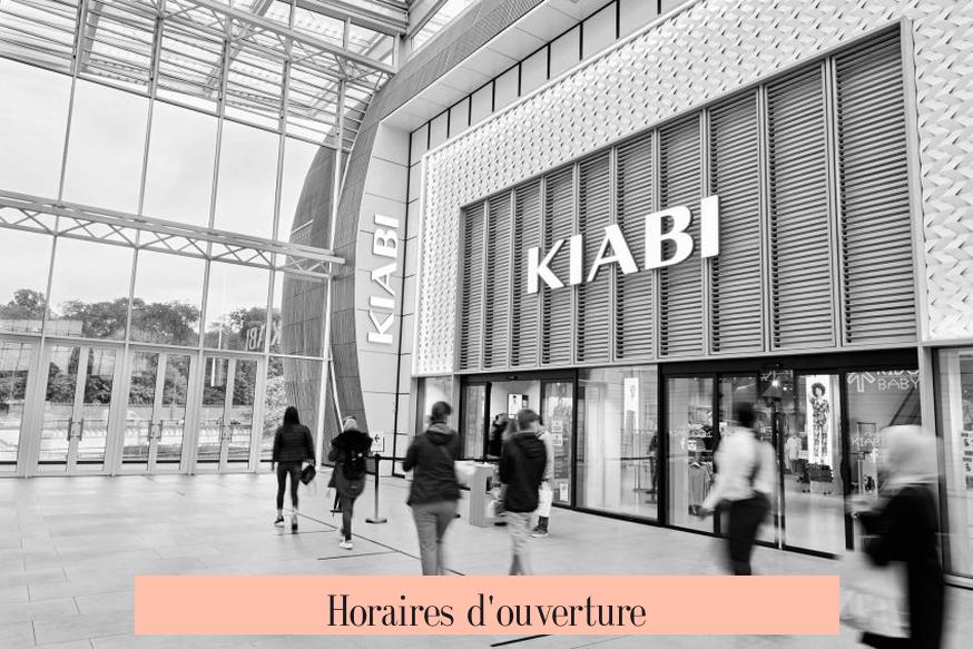 Horaires d'ouverture