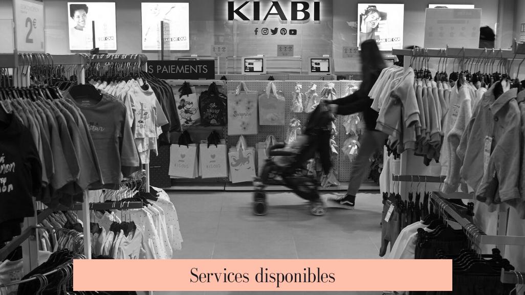 Services disponibles