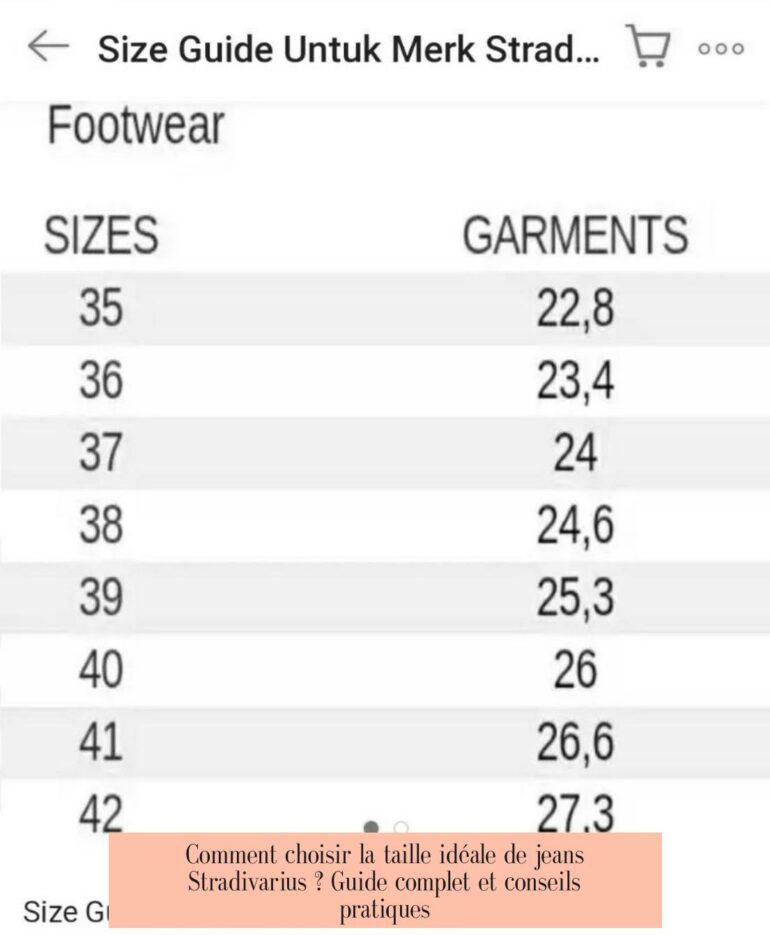 Comment choisir la taille idéale de jeans Stradivarius ? Guide complet et conseils pratiques