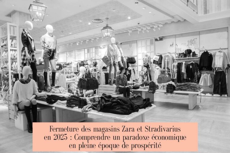 Fermeture des magasins Zara et Stradivarius en 2025 : Comprendre un paradoxe économique en pleine époque de prospérité